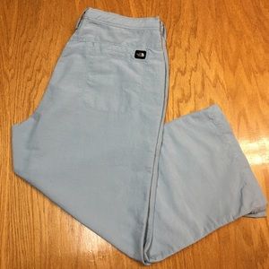 The North Face women’s Light Blue Cropped Nylon Pant. Sz 8
